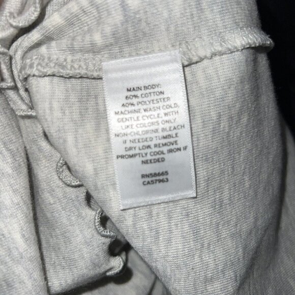 NWT BP crop top LARGE lettuce trim short sleeve tee shirt Gray - Picture 6 of 6